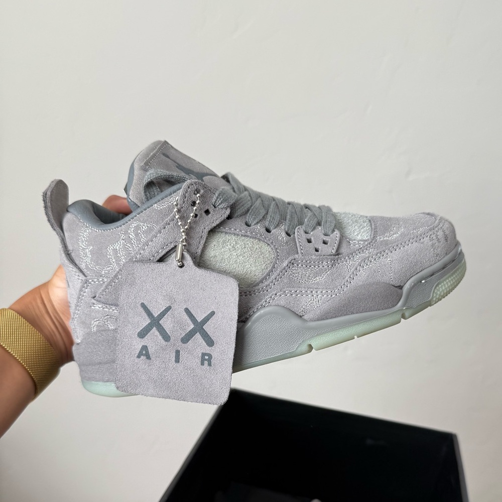 Jordan Air 4 Retro KAWS Cool Grey Sneakers